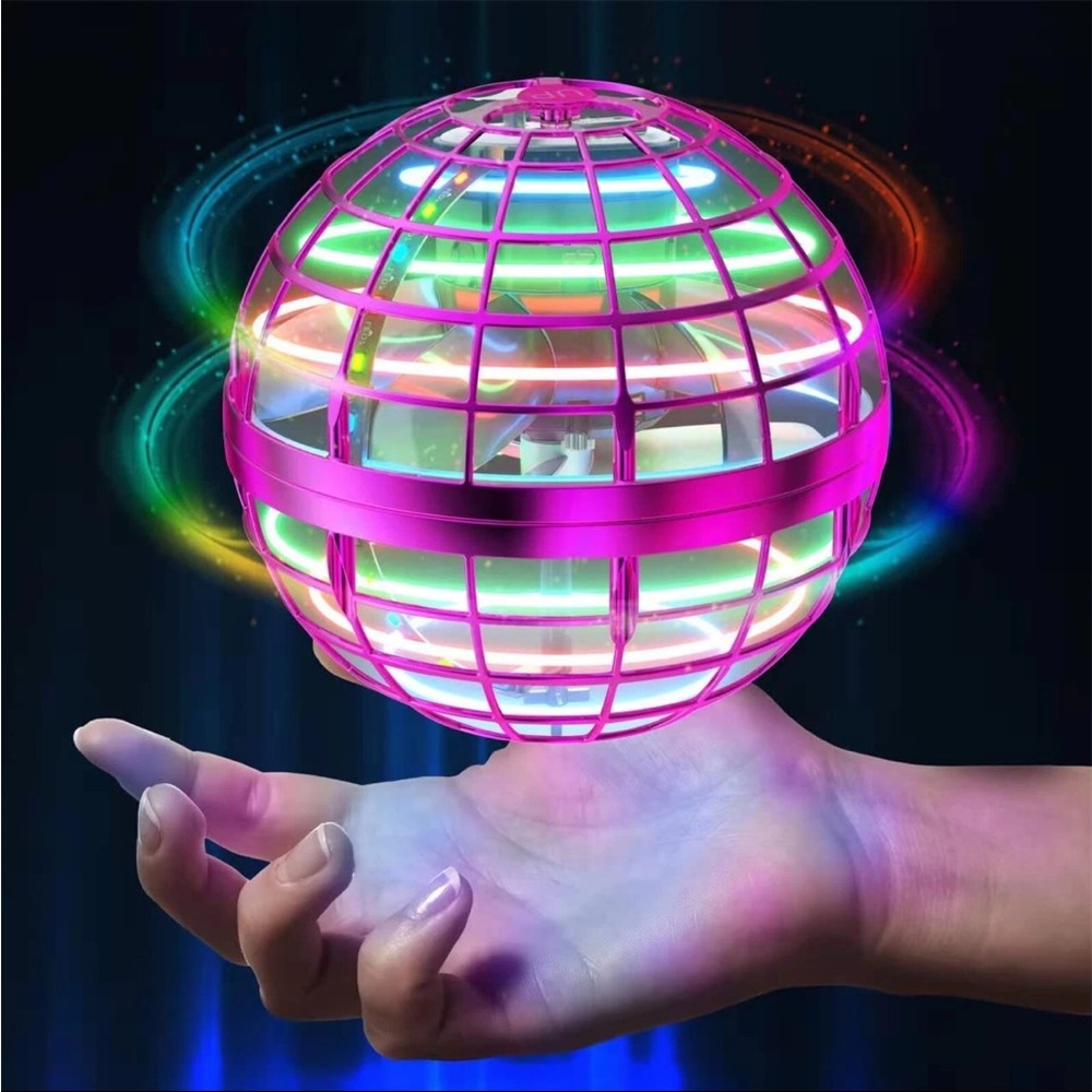 LED Flying Orb Toy for Kids - Pink